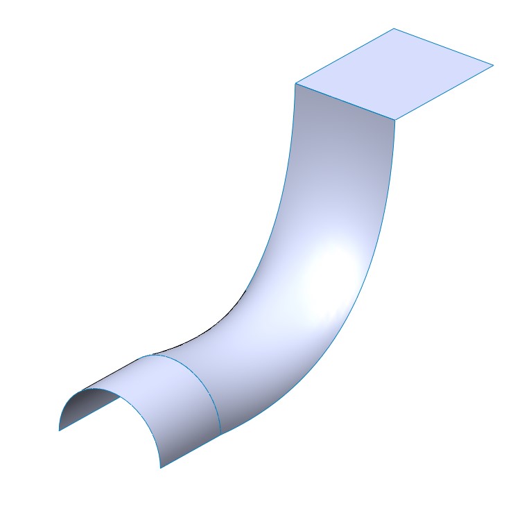   ایجاد سطح مابین دو سطح و مرزبندی مشخص با استفاده از دستور Boundary surface در نرم‌افزار سالیدورک